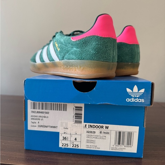 Women’s Adidas Gazelle - Collegiate Green - Picture 3 of 4